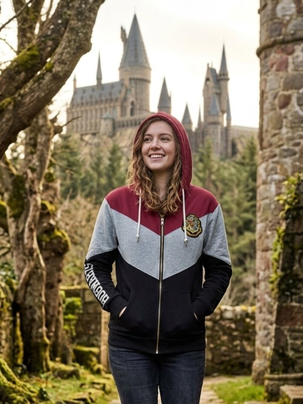 Wizarding World of Harry Potter Full Zip Hogwarts Hoodie